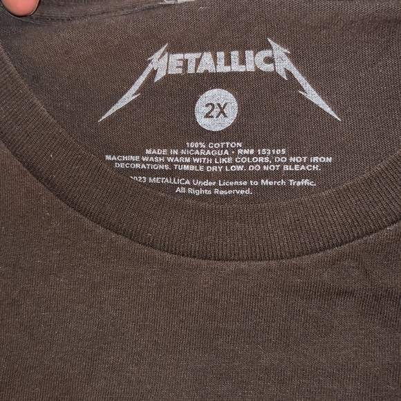 100% Cotton 2XL METALLICA SHIRT 🆕✅ - Picture 7 of 11
